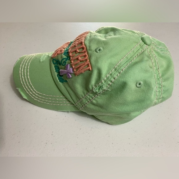 KBethos Vintage Distressed Embroidered Southern Raised Jesus Saved Ball Hat - Picture 5 of 8